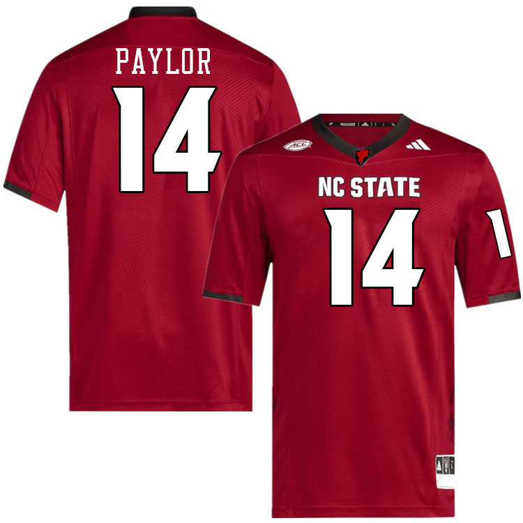 NC State Wolfpack #14 Jonathan Paylor College Football Jerseys Stitched-Red